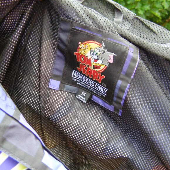 NWT size M MENS Tom and Jerry Windbreaker Jacket All Over Print - Picture 8 of 12